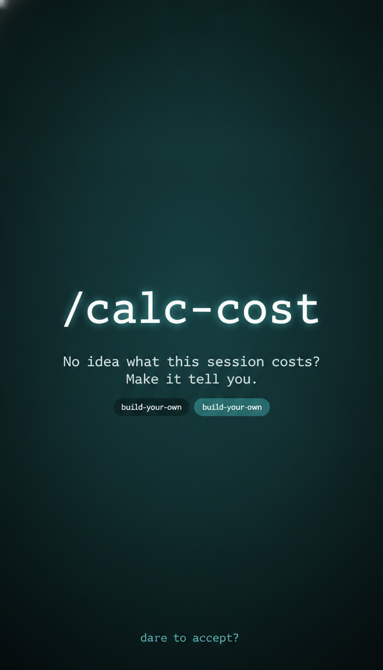 Title card for the /calc-cost shortcut short