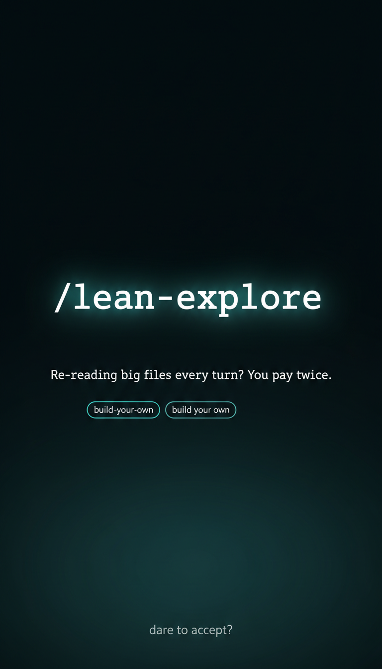 Title card for the /lean-explore shortcut short