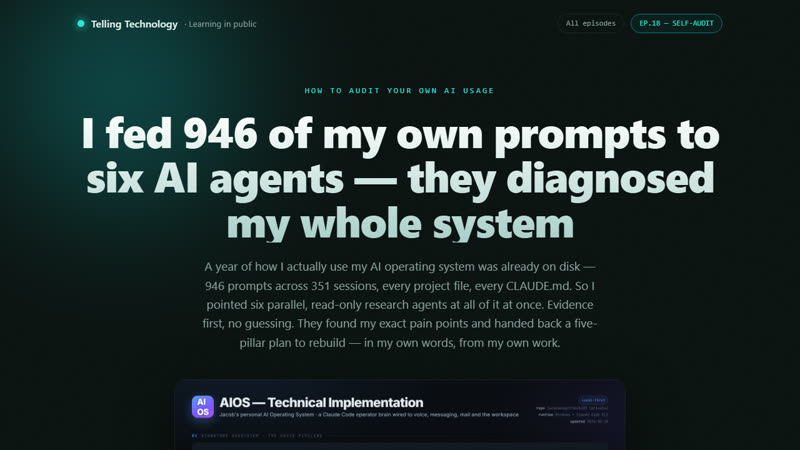 I fed 946 of my prompts to six AI agents